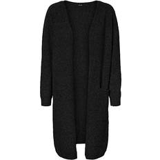 Élasthanne/Lycra/Spandex Cardigans Vero Moda Open Cardigan - Black