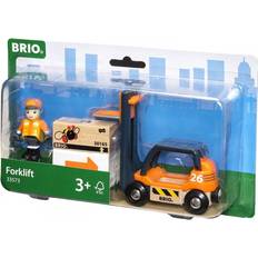 Tre Arbeidskjøretøy BRIO World Forklift 33573