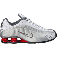 Nike Shox R4 Metallic Silver Comet Red