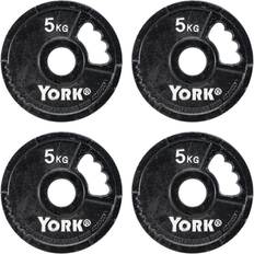 York Fitness G2 Cast Iron Olympic Weight Plates 50mm 4x5kg