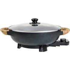 Skridsikre håndtag Wokpander Bestron AEW100AS med låg 32cm