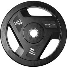 20 kg - International (50 mm) Vægtskiver Titan Life PRO Weight Disc Rubber 20kg