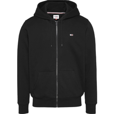 Cotone Abbigliamento Tommy Hilfiger Felpa con Cappuccio e Zip Uomo TJM Regular Cerniera - Nero