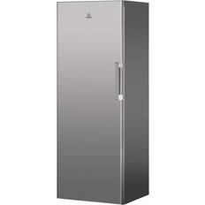 Silver Freestanding Freezers Indesit UI6F1TSUK1 White, Stainless Steel, Silver