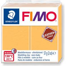 Gelb Polymer-Ton Staedtler Fimo Leather Effect Saffron Yellow 57g