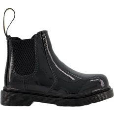 Autumn Boots Children's Shoes Dr. Martens Kid's Shenzi Chelsea Boot - Black Patent