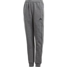 Pants Adidas Kid's Core 18 Sweat Tracksuit Bottoms - Dark Grey Heather/Black (CV3957)