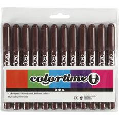 Colortime Hobbymaterial Colortime Felt Tip Pens 12-Pack