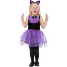 Smiffys Vestidos de fiesta Smiffys Toddler Purple Cat Costume for Girls