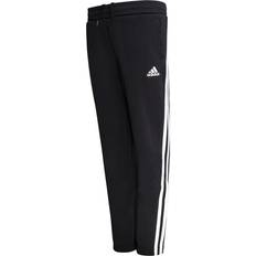 Adidas 3-Stripes Doubleknit Tapered Leg Tracksuit Bottoms - Black/White (GE0668)