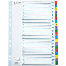 Esselte Office Supplies Esselte Index Mylar 1-20 A4