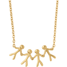 ByBiehl Smykker ByBiehl Together Family 4 Necklace - Gold