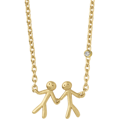 Together My Love Necklace - Gold/Transparent