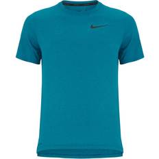 Nike Pro Dri-FIT Short-Sleeve T-shirt Men - Obsidian/Green Abyss/Heather/Black