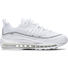 Suède - Vrouw Sportschoenen voor Fitness en Training Nike Air Max 98 - Triple White