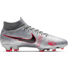 Gris - Mujer Botas de fútbol Nike Mercurial Superfly 7 Pro FG - Metallic Bomber Grey/Particle Grey/Laser Crimson/Black