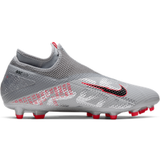 Nike phantom vision NIKE Phantom Vision 2 Academy Dynamic Fit MG - Metallic Bomber Grey/Particle Grey/Laser Crimson/Black