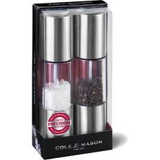 Transparent Spice Mills Cole & Mason Oslo Pepper Mill, Salt Mill 2pcs 18.5cm