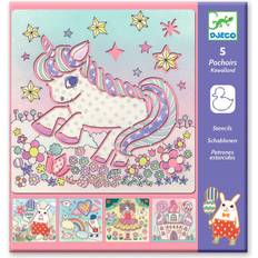 Djeco Drawing Templates Unicorn