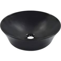 vidaXL Lavabo 41x12.5 cm Cerámica Negro