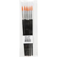 Guld Pensler Creativ Company Gold Line Brushes Round 12 5mm 6-pack