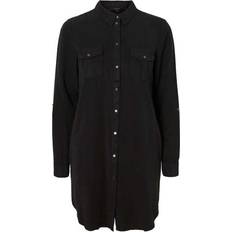 M Robes Vero Moda Robe Chemise Loose Fit - Noir