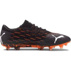 Puma Textile Soccer Shoes Puma Future 6.1 Netfit FG/AG M - Black/White/Shocking Orange