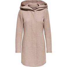 Braun - Damen Mäntel Only Classic Coat - Brown/Mocha Mousse