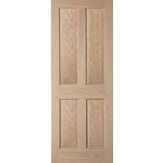 Jeldwen 4 panel Oak Interior Door L, R (83.8x198.1cm)