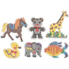 Elefanter Perler Creativ Company Pearl Plates Animal 6pcs