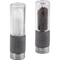 Transparent Spice Mills Cole & Mason Regent Concrete Precision+ Pepper Mill, Salt Mill 2pcs 18cm