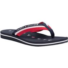 Tommy Hilfiger Vrouw Sloffen en Sandalen Tommy Hilfiger Beach Sandals - Marine/Rood/Wit