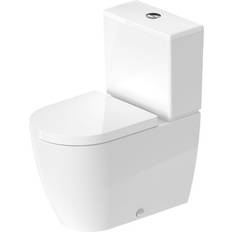 Duravit ME by Starck Stand-WC Kombination, Tiefspüler, Befestigung inklusiv, für aufgesetzten Spülkasten, 4,5 L, 370 x 650mm