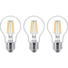 E27 Lyskilder Philips 10.4cm LED Lamps 4.3W E27 3-pack