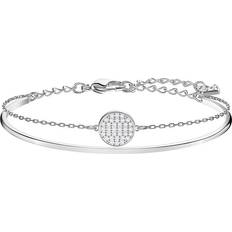 Swarovski Ginger Bangle - Silver/White