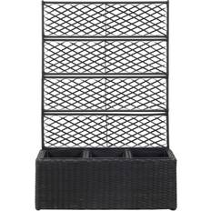 vidaXL Trellis Raised Bed with 3 Pots Plantekasse