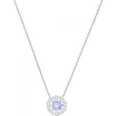 Swarovski Collier et pendentif Bijoux 5279425 Acier Cristal Bleu Femme Bleu, Acier