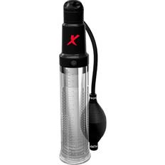 Pipedream PDX Elite: Imu- ja Pumppausstroker Svart, Transparent