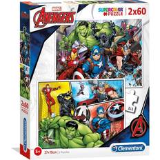 Puslespill Clementoni Supercolor The Avengers 2x60 Pieces