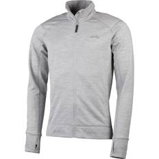 Lundhags Herren Pullover Lundhags Ullto Merino Full Zip - Light Grey