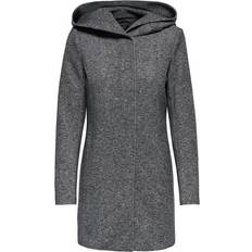 Grau Mäntel Only Classic Coat - Gray/Dark Gray Melange