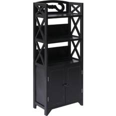 vidaXL Kylpyhuoneen Kaappi Harmaa 46 x 24 x 116 cm