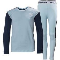 Resirkulerte materialer Superundertøy Helly Hansen Jr Lifa Active Base Layer Set - Ice Blue (48647-640)