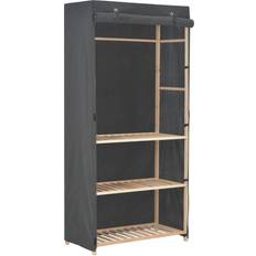 Baumwolle Kleiderschränke vidaXL 3-Tier Kleiderschrank 79x170cm