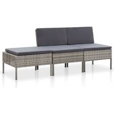 vidaXL 48958 Loungeset, Bord inkl. 2 Stolar & 3 Soffor