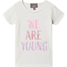 Paljetter T-shirts Barnkläder Creamie Young T-shirt - Cloud (821396-1103)