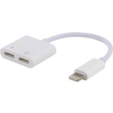 Lightning - USB-kabel Kabler Lightning-2Lightning M-F 0.7m