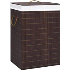 vidaXL Wasmand 72 L Bamboe Bruin