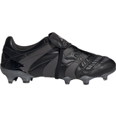 Grey Football Shoes adidas Predator Accelerator Firm M - Core Black/Grey Six/Grey Six