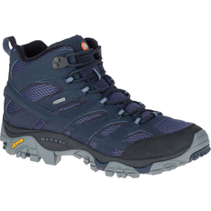 Faux Leather Hiking Shoes Merrell Moab 2 Mid GTX M - Navy